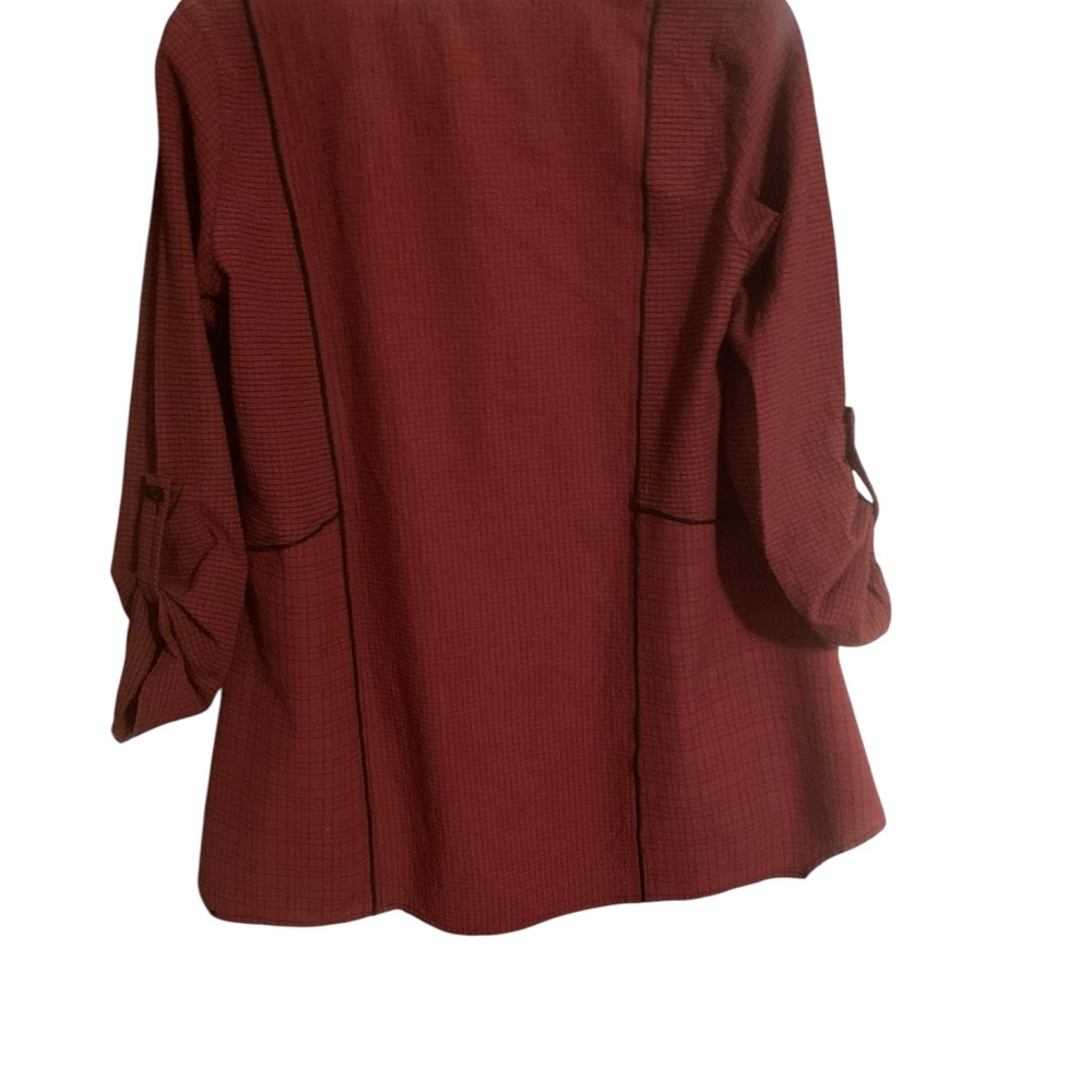 Ali Miles Burgundy Women's Tunic Top - Picture 3 of 3
